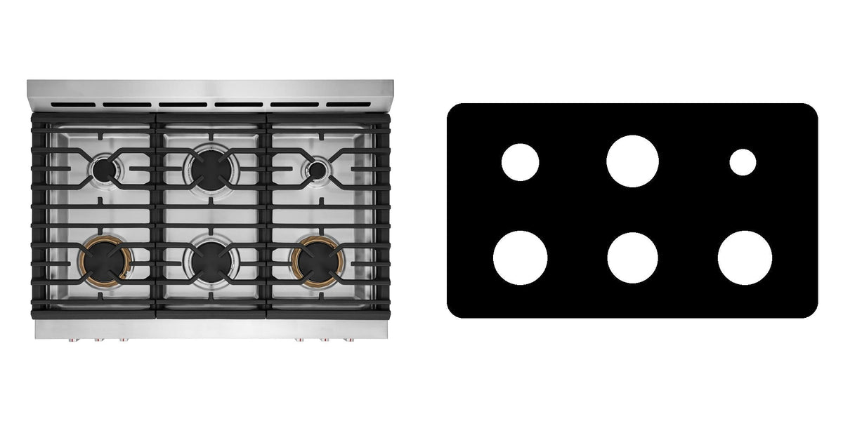 Frigidaire GCFD3661AF gas range liner - custom cut (black)
