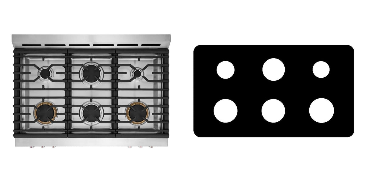 Frigidaire GCFG3661AF gas range liner - custom cut (black)