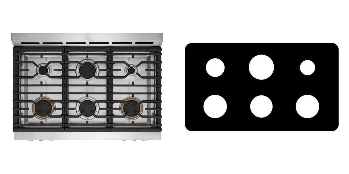 Frigidaire GCFG3661AF gas range liner - custom cut (black)