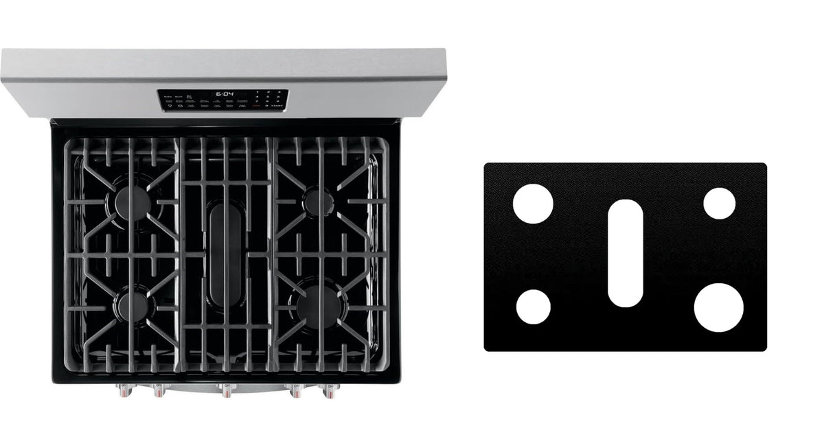 Frigidaire GCRG3060AF gas stove liner - custom cut (black)