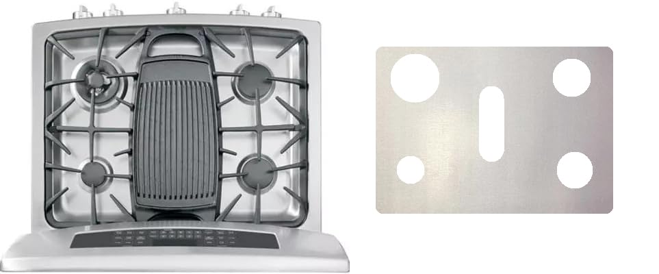 Ge C2S900P2MS1 gas stove liner - custom cut (black)