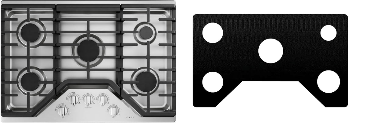 GE CGP95303MS2 / CGP95302MS1 gas liner - custom cut (black)