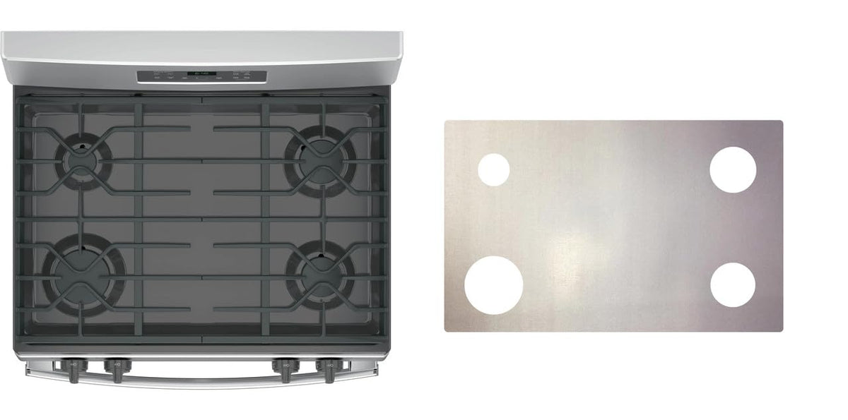 GE JGB645SEKSS / JGB645SEK3SS / JGB645SEK2SS / JGB645SEK4SS gas range liner - custom cut (silver)