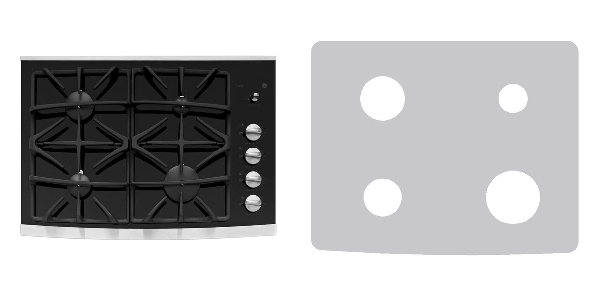 GE JGP940SEK2SS gas range liner - custom cut (silver)