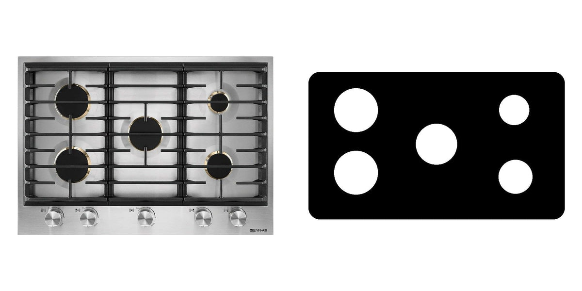JennAir JGC3530GS gas cooktop liner - custom cut (black)
