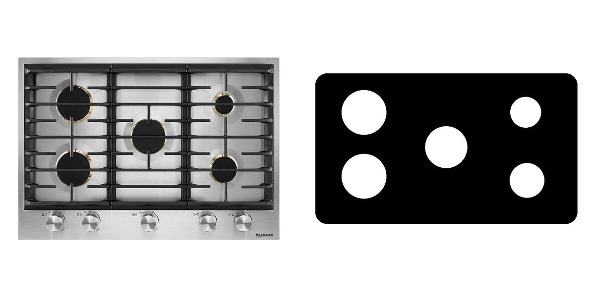 JennAir JGC3530GS gas cooktop liner - custom cut (black)