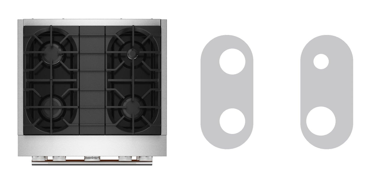 KitchenAid KFDS930SSS gas cooktop liner - custom cut (silver)