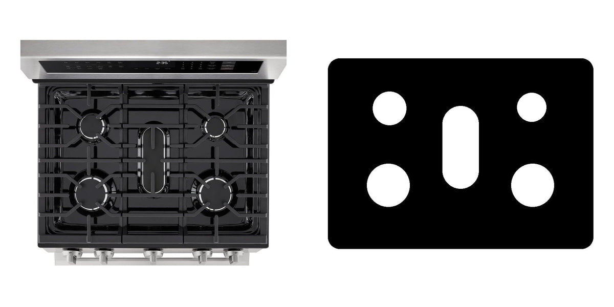 LG LDGL6924S / LDGL6924Y gas range liner - custom cut (black)