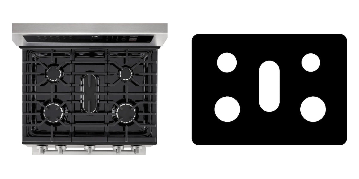 LG LDGL6924S / LDGL6924Y gas range liner - custom cut (black)