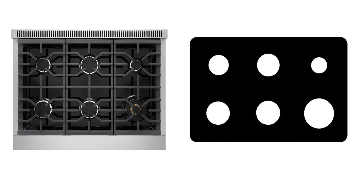 LG LPGU6319Y gas range liner - custom cut (black)