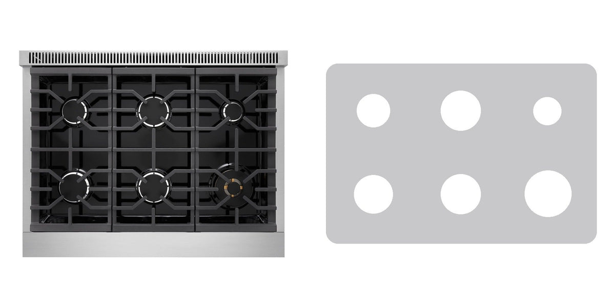 LG LPGU6319Y gas range liner - custom cut (silver)