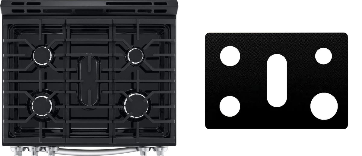Lg LSGL6335D gas stove liner - custom cut (black)