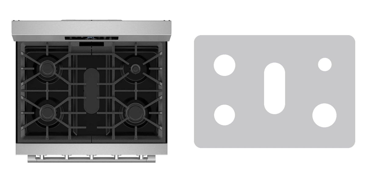 Maytag MFGS4030RS gas range liner - custom cut (silver)