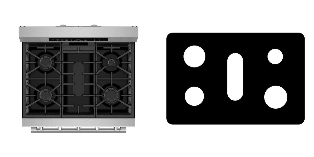 Maytag MFGS8030RZ gas range liner - custom cut (black)