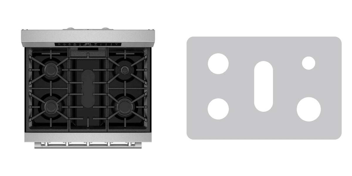 Maytag MFGS8030RZ gas range liner - custom cut (silver)