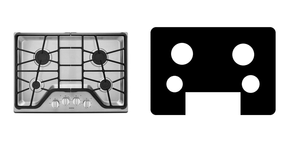 Maytag MGC7430DB gas cooktop liner - custom cut (black)
