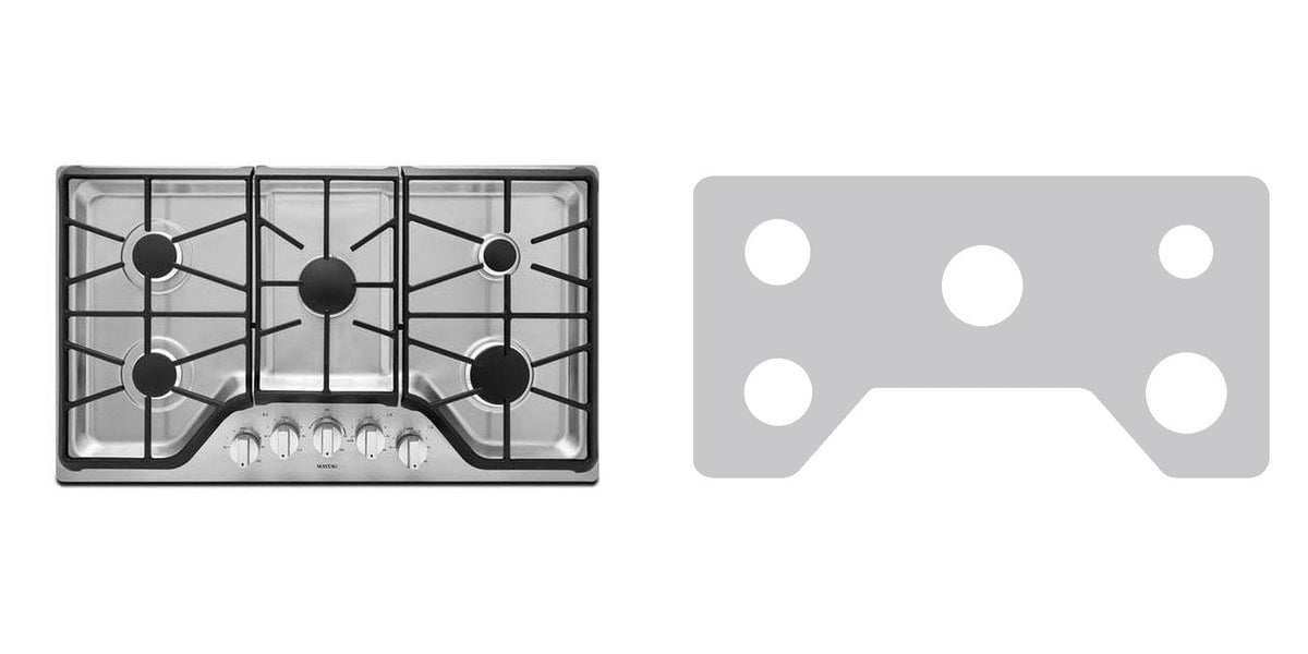 Maytag MGC9536DS05 gas range liner - custom cut (silver)