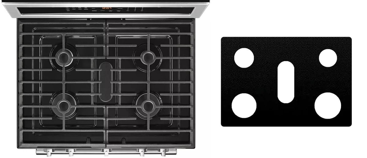 Maytag MGS8800PZ gas range liner - custom cut (black)