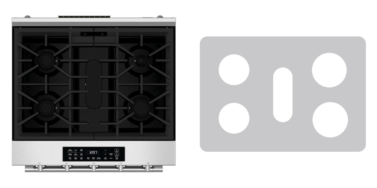 Maytag MSGS7030SZ gas range liner - custom cut (silver)