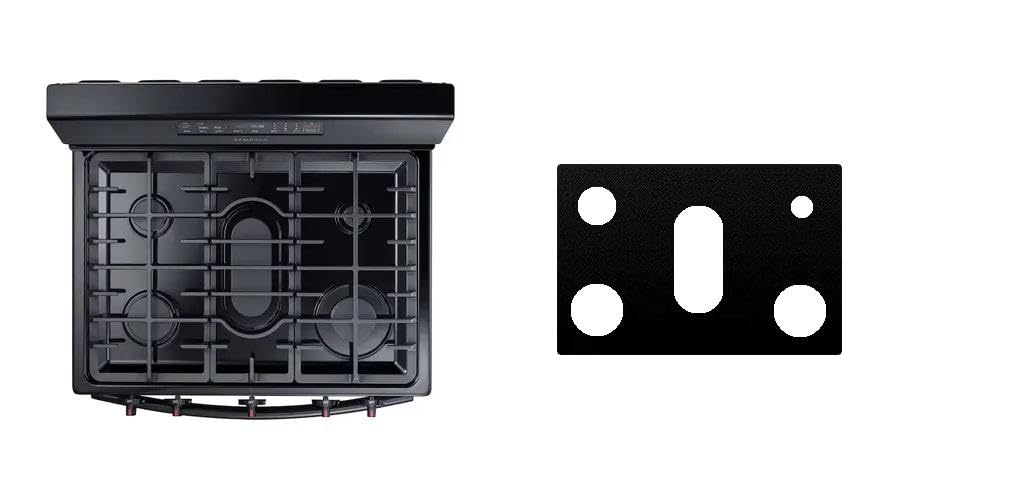 Samsung NX58M6650WG / NX58M6650WS gas liner - custom cut (black)
