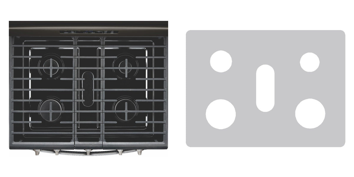 Whirlpool WFG525S0HV / WFG525S0HW gas liner - custom cut (silver)