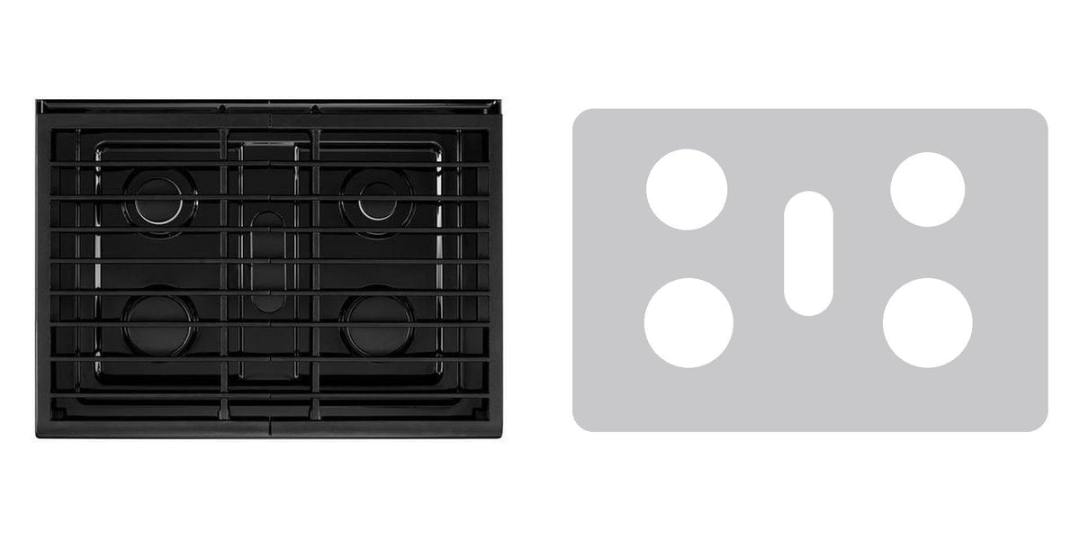 Whirlpool WFG745H0FS / WFG745H0FE / WFG745H0FH / WFG770H0FZ gas range liner - custom cut (silver)