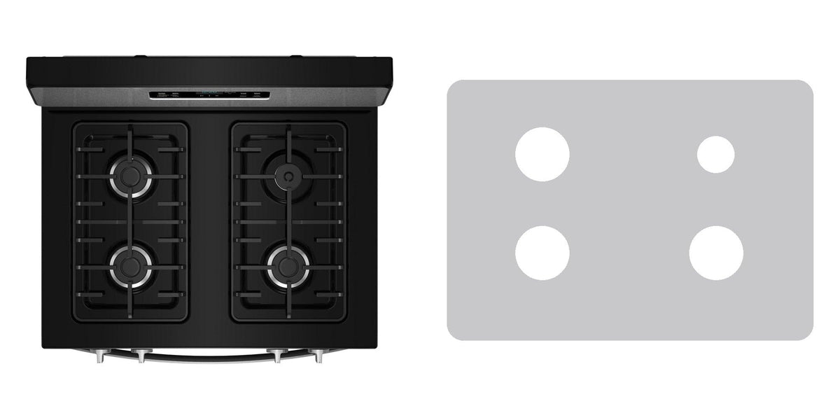 Whirlpool WFGS2030RS gas range liner - custom cut (silver)