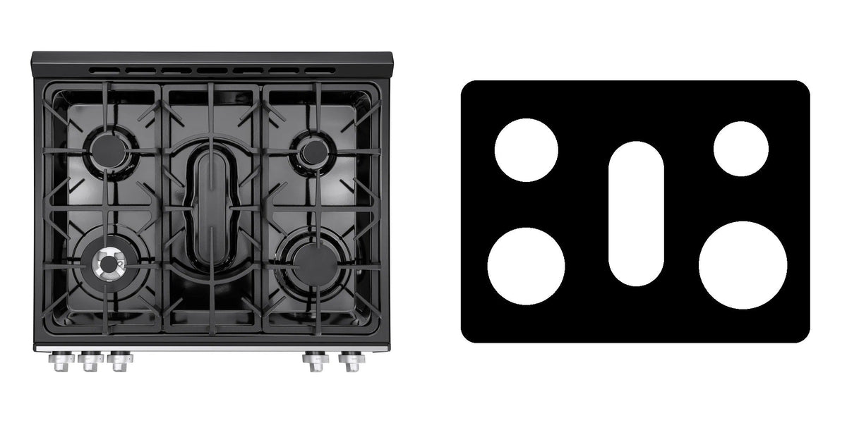 Kenmore 22-76833 gas range liner - custom cut (black)