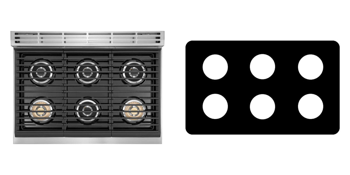 Electrolux ECCG3672AS gas cooktop liner - custom cut (black)