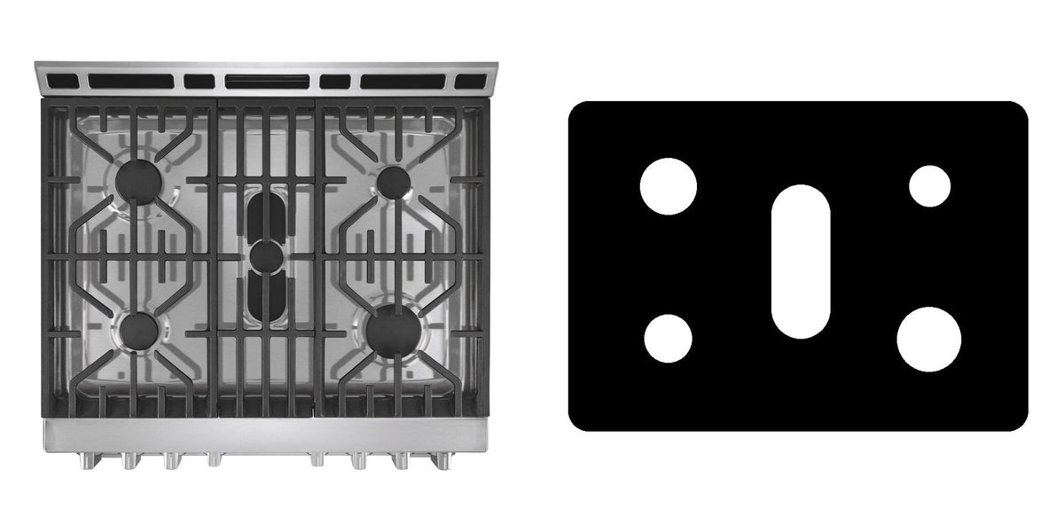 Frigidaire FPGH3077RF gas range liner - custom cut (black)