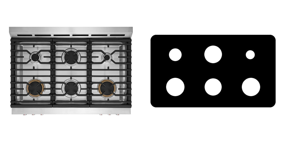 Frigidaire GCFD3661AF gas range liner - custom cut (black)