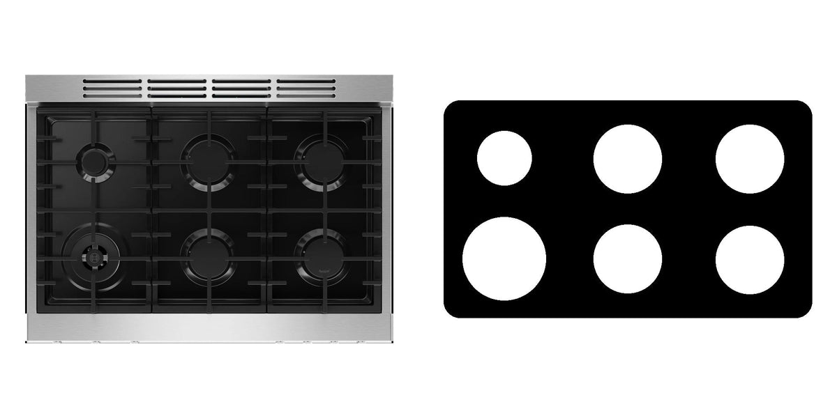 Bosch HDS8657U gas range liner - custom cut (black)