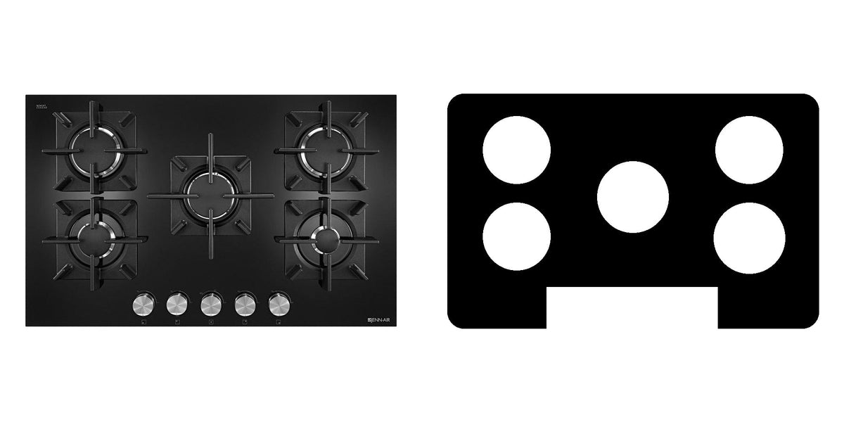 JennAir JGC2530EB gas cooktop liner - custom cut (black)