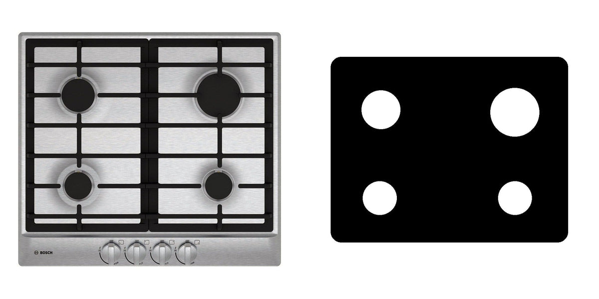 Bosch NGM5456UC gas cooktop liner - custom cut (black)