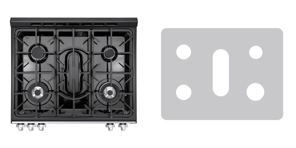 Kenmore 22-76853 gas range liner - custom cut (silver)