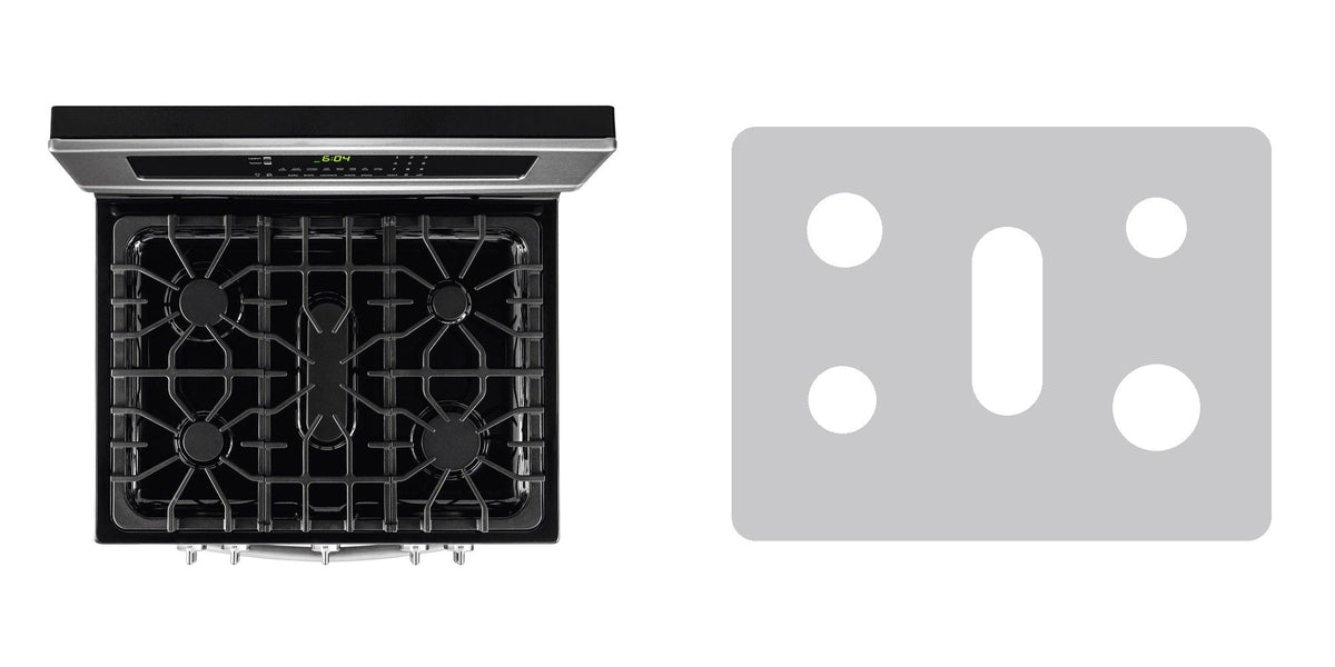 Frigidaire FGGF304DPF gas range liner - custom cut (silver)