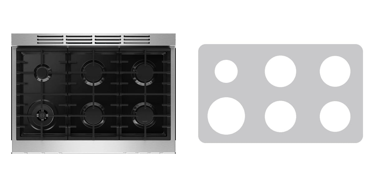 Bosch HGS8657UC gas range liner - custom cut (silver)