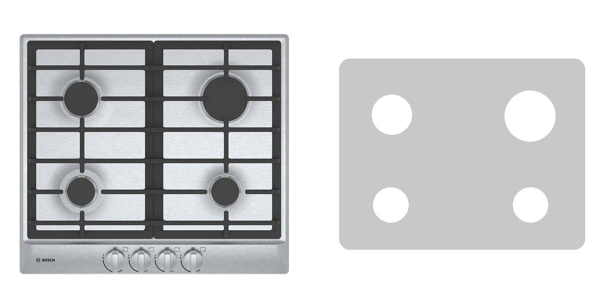 Bosch NGM5455UC gas cooktop liner - custom cut (silver)