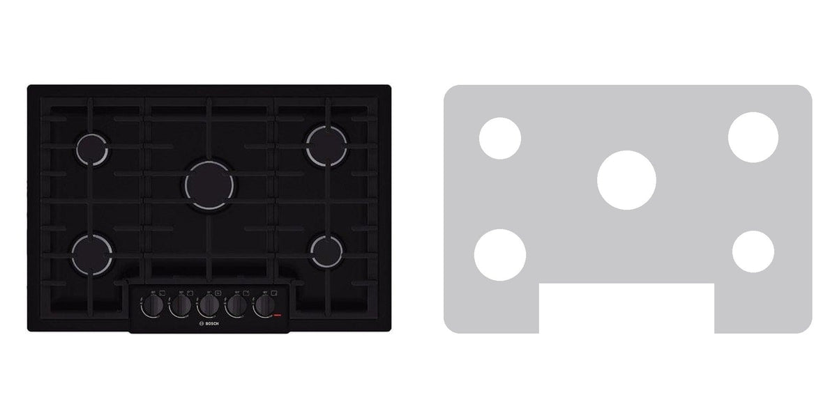 Bosch NGM8065UC gas cooktop liner - custom cut (silver)
