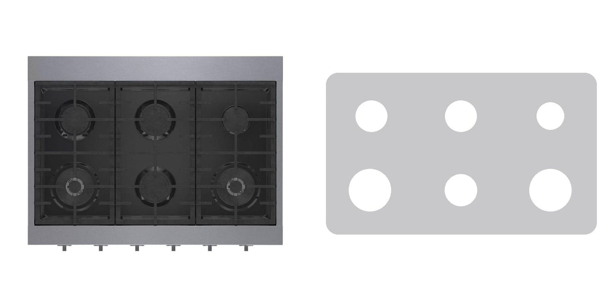 Bosch RGM8658UC gas cooktop liner - custom cut (silver)