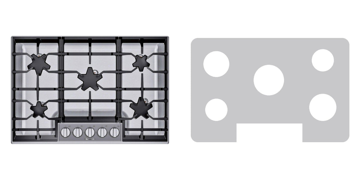 Thermador SGSP305TS gas cooktop liner - custom cut (silver)