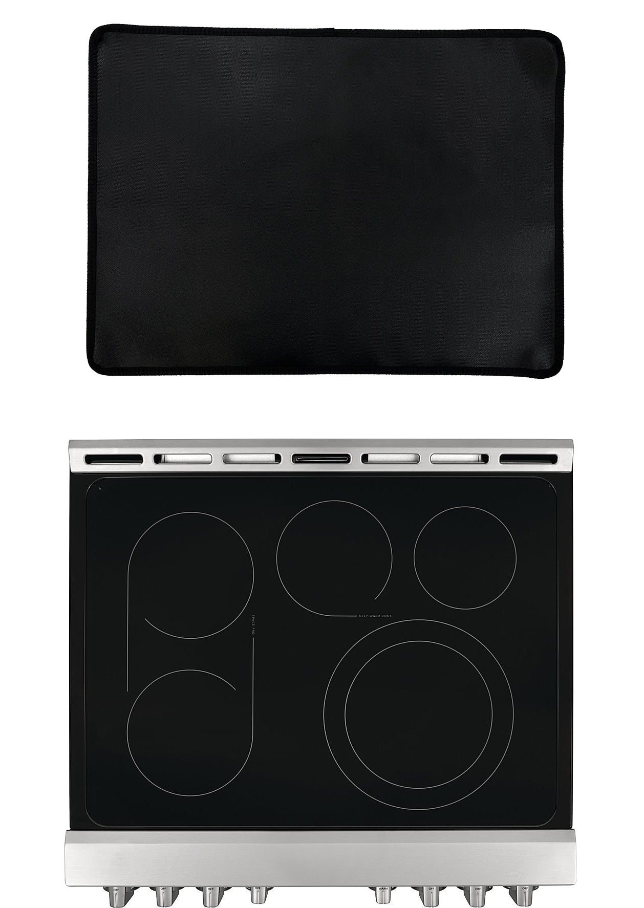 FireFly Home Custom Electric Stove Cover Compatible with Frigidaire Electric and Induction Range, Expand Usable Space, Protects Stove Top From Scratches - Type 1 (Model No. Under Description)