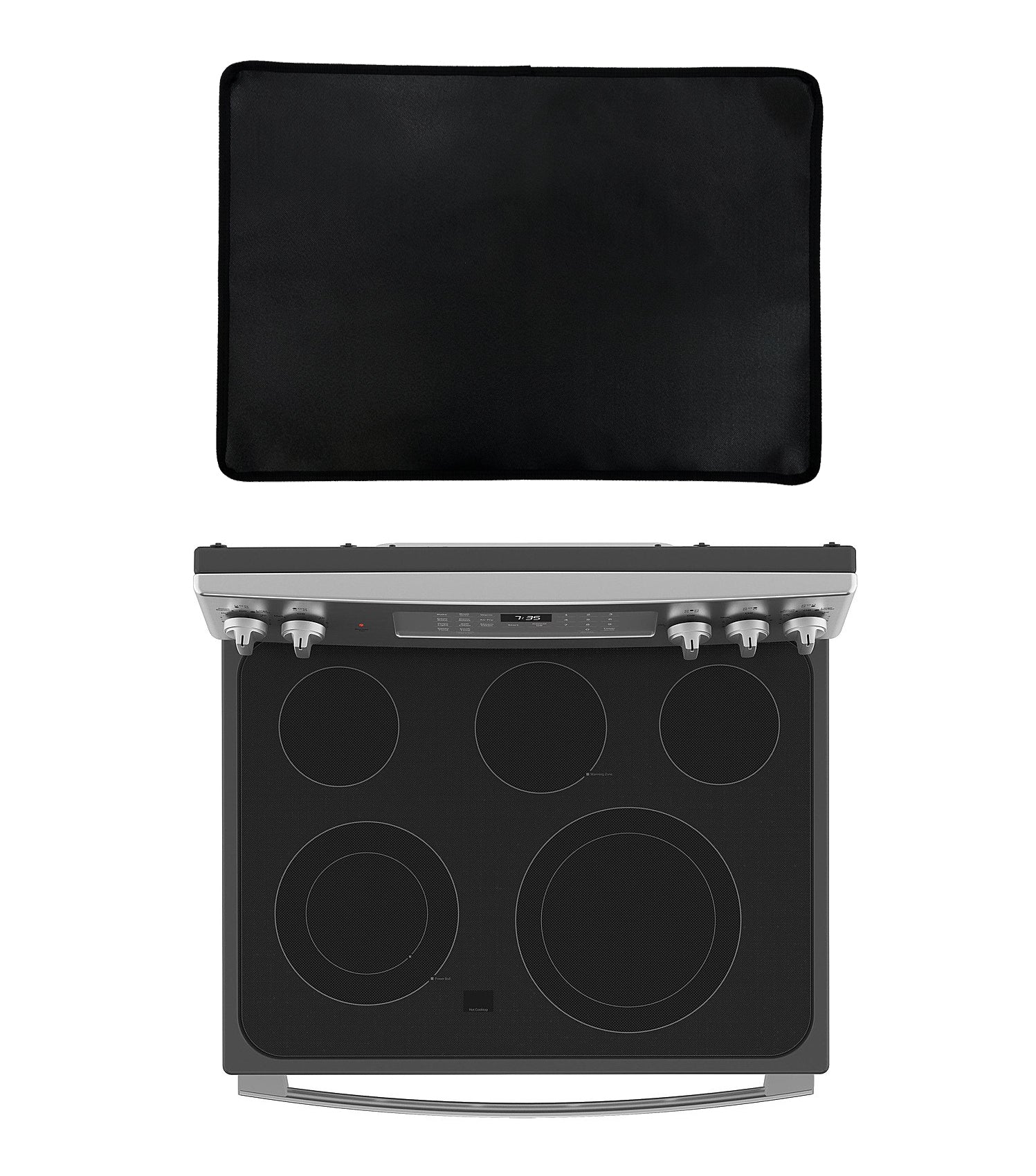 FireFly Home Custom Electric Stove Cover Compatible with GE General Electric Electric and Induction Range, Expand Usable Space, Protects Stove Top From Scratches - Type 2 (Model No. Under Description)